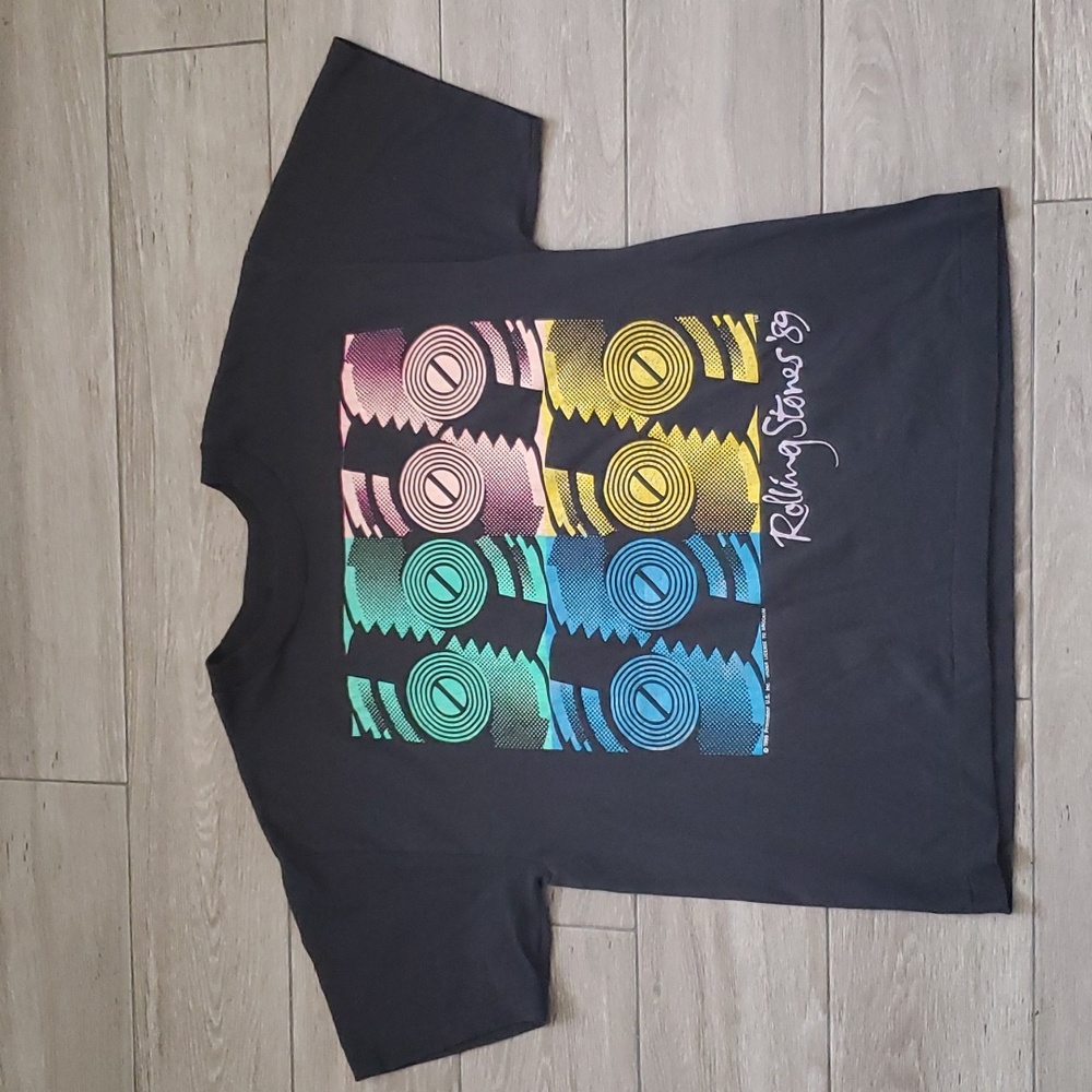 The Rolling Stones vintage t-shirt steel wheels 89 Large